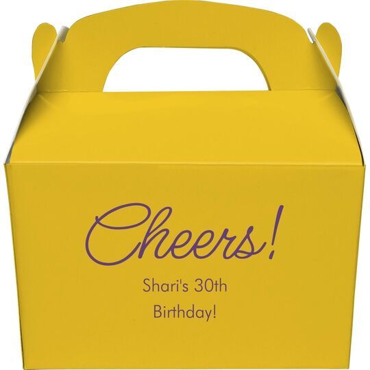 Sweet Cheers Gable Favor Boxes